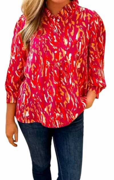 Michelle Mcdowell Roxy Top In Red