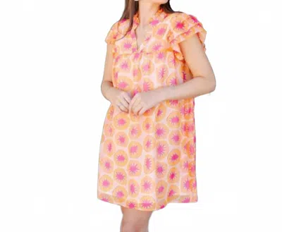 Michelle Mcdowell Scarlet Kiwi Kiss Mini Dress In Orange