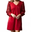 Michelle Mcdowell Sequin Jordan Dress In Red In Red