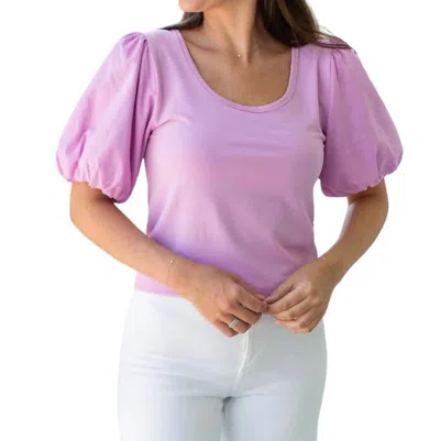 Michelle Mcdowell Shay Top In Lilac In Blue