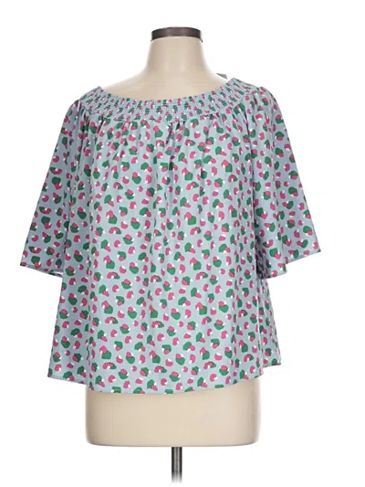 Michelle Mcdowell Short Sleeve Blouse In Pink