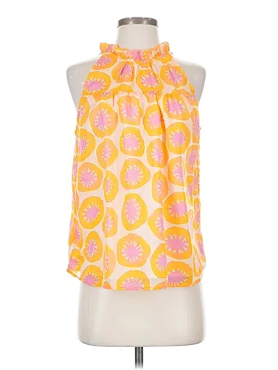 Michelle Mcdowell Sleeveless Blouse In Orange