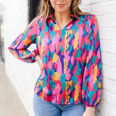 Michelle Mcdowell Stroke Of Luck Top In Purple