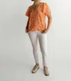 Michelle Mcdowell Tiger Tail Paisley Top In Orange
