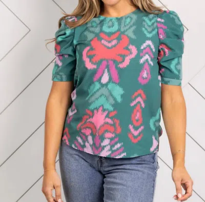 Michelle Mcdowell Tory Top In Sunday Stroll In Green