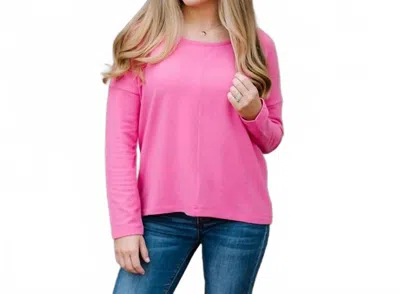 Michelle Mcdowell Vicki Long Sleeve Top In Pink