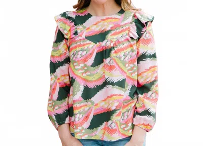 Michelle Mcdowell Wild Wonder Top In Multicolor In Pink