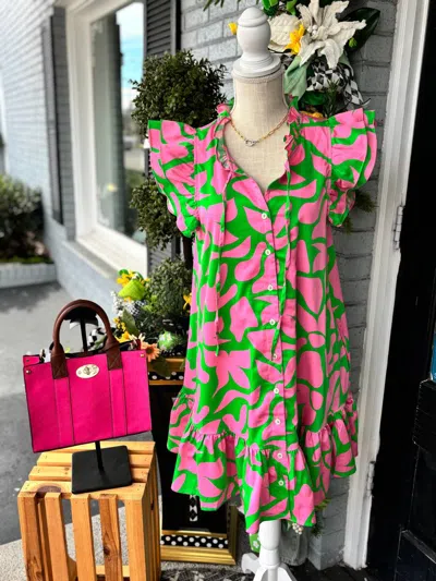 Michelle Mcdowell Women's Abby Dress In Piece By Piece Pink In Multi