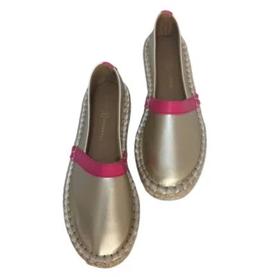 Michelle Mcdowell Women's Mave Espadrilles In Gold In Animal Print