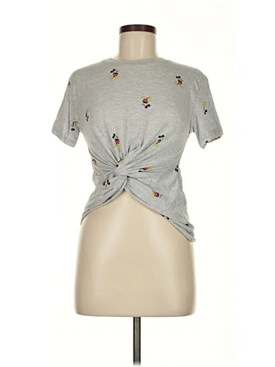 Pre-owned Michelle Moissac Paris Short Sleeve T-shirt In Gray