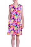 Michelle Parisou Riley Mini Dress In Flower Jams In Multi