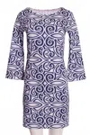 Michelle Parisou Women's Candice Dress In Oracle Swirl In Multi