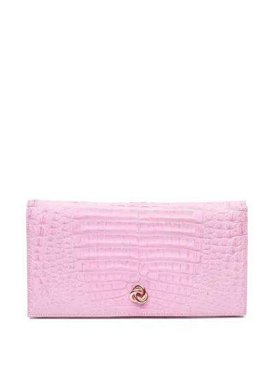 Michelle Wilhite Eloise Clutch Bag In Pink