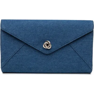 Michelle Wilhite The Frieda Clutch In Blue