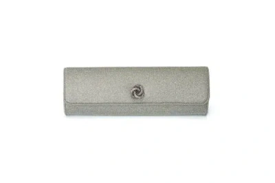 Michelle Wilhite The Loulou Clutch In Silver