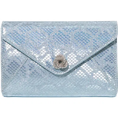 Michelle Wilhite The Mini Frieda Clutch In Blue