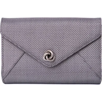 Michelle Wilhite The Mini Frieda Clutch In Gray