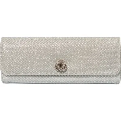 Michelle Wilhite The Mini Robbie Clutch In Silver