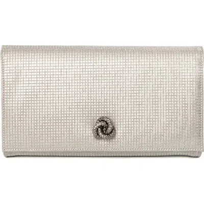 Michelle Wilhite The Olivia Clutch In Silver