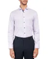 Michelsons Men's Mini-check Dress Shirt In Lilac