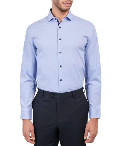 MICHELSONS MEN'S REGULAR-FIT GINGHAM DOT DRESS SHIRT