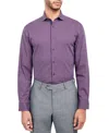 Michelsons Of London Micelsons Of London Men's Regular-fit Twill Check Dress Shirt In Navy,red
