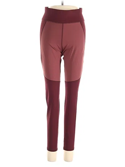 Pre-owned Michi Active Pants In Burgundy