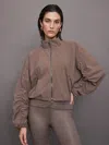 Michi Avant Jacket In Deep Taupe