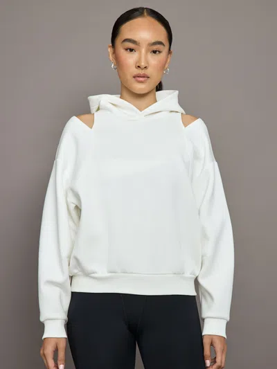 Michi Carve Hoodie In Ivory