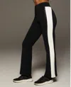 Michi Carve Pull On Sweatpants In Black/ivory In Black