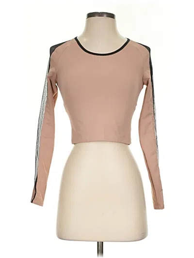 Pre-owned Michi Long Sleeve Top Tan Turtleneck Tops