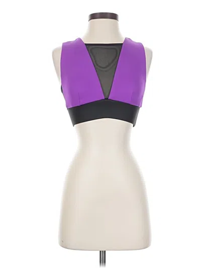 Pre-owned Michi Tank Top Purple Strapless Neckline Tops
