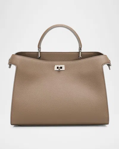 Michino Paris Lutece Pm Grained Leather Top-handle Bag