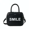 Michino Paris Squarit Smile Bag In Black In Black