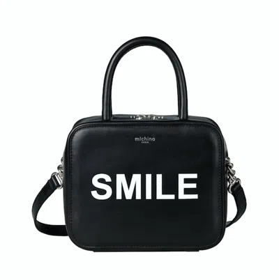 Michino Paris Squarit Smile Bag In Black