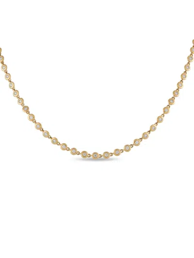 Pre-owned Michm 14k Yellow Gold Diamond Necklace