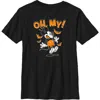 Mickey & Friends Boy's  Mickey Halloween Oh My  Graphic T-shirt In Black