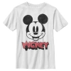 Mickey & Friends Boy's  Mickey Mouse Retro Headshot  Graphic T-shirt In White