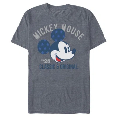Mickey & Friends Classic And Original Graphic T-shirt In Navy Blue Heather