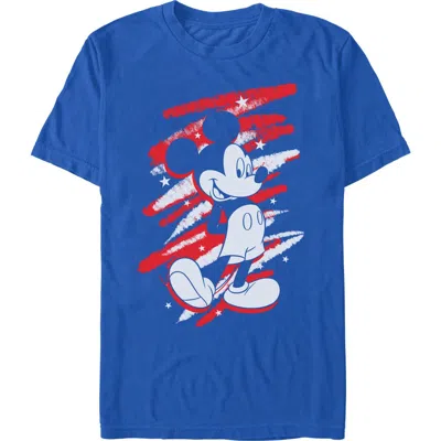 Mickey & Friends Classic Pose And Scribbles Graphic T-shirt In Royal Blue