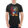 Mickey & Friends Donald Duck This Is My Happy Face  Graphic T-shirt In Black