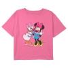 Mickey & Friends Girl's  Daisy Duck And Minnie Mouse Sunglasses  Graphic T-shirt In Pink