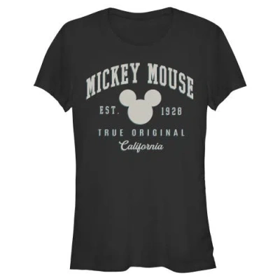 Mickey & Friends Junior's  True Original California Graphic T-shirt In Black