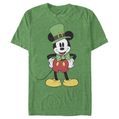 Mickey & Friends Mickey Mouse St. Patrick's Day Lucky Cartoon  Graphic T-shirt In Green