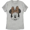 Mickey & Friends Minnie Mouse Cheetah Print Bow  Graphic T-shirt