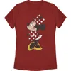 Mickey & Friends Minnie Mouse Portrait Distressed  Graphic T-shirt