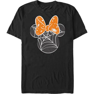 Mickey & Friends Minnie Web Silhouette  Graphic T-shirt In Black