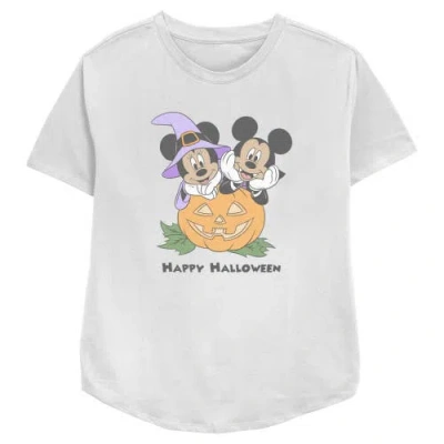 Mickey & Friends Mousey Halloween  Graphic T-shirt In White