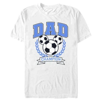 Mickey & Friends Soccer Dad Champion  Graphic T-shirt In White