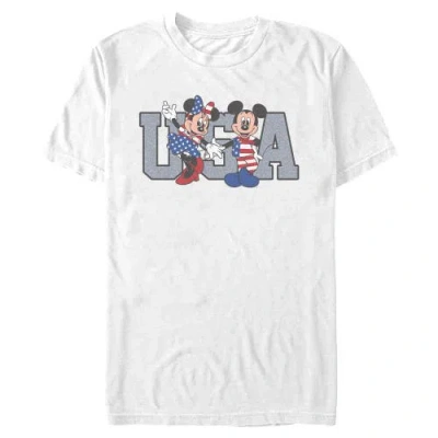 Mickey & Friends The American Couple Graphic T-shirt In White